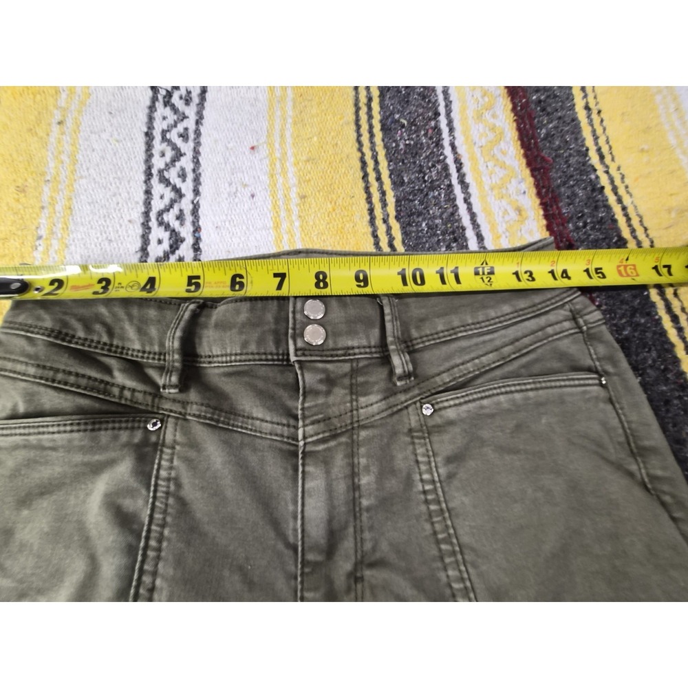 White House Black Market Womens Skinny Ankle Pants High Rise Stretch Green 4L - Picture 11 of 16